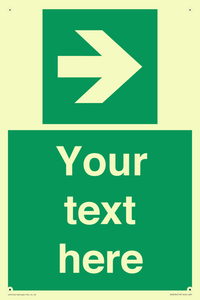 Custom Arrow Right Sign